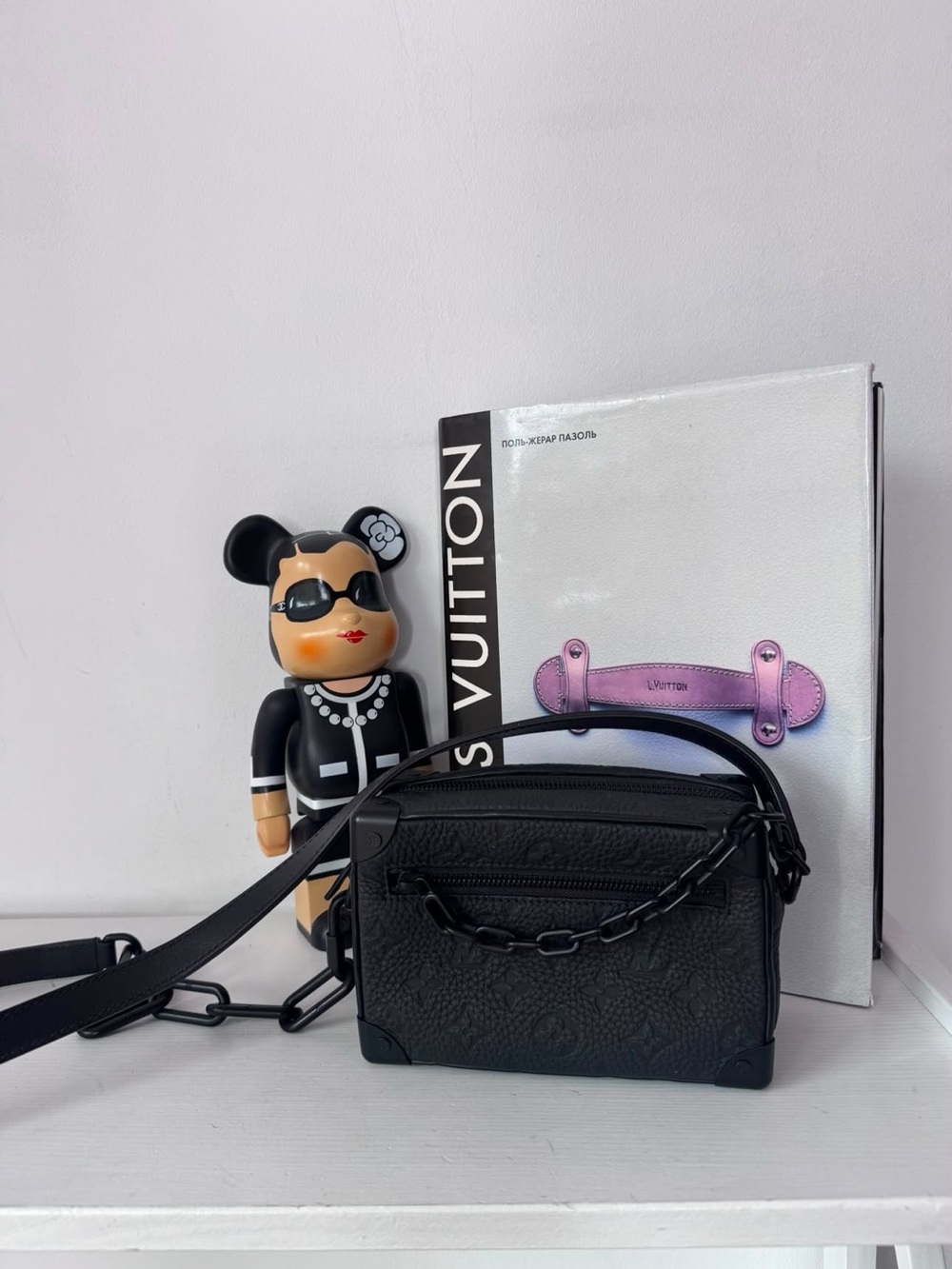 Louis Vuitton Black Embossed Mini Crossbody Bag
